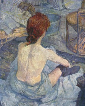femme à son travail 1896 Toulouse Lautrec Henri de Peinture à l'huile